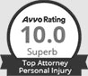 Avvo Rating 10.0 Superb | Top Attorney Personal Injury